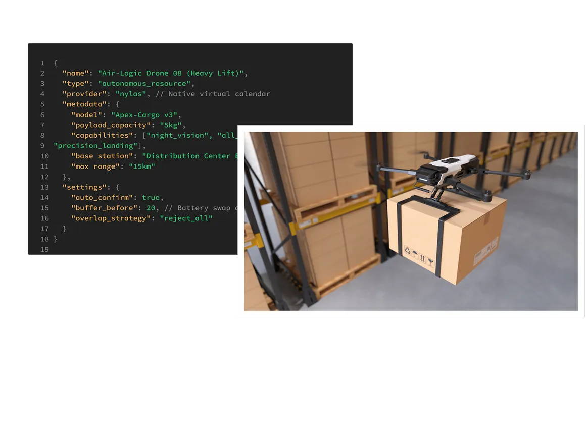 Virtual Calendars list of resources, rooms, and equipment