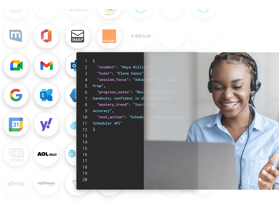 Education platform with live class scheduling, student and parent messaging, and session capture